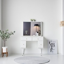 [로쏘] 쥬비 LPM 900 화장대 세트, 색상:화이트 / 타입:블랙다리