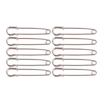 10 pcs/set silver tone 안전 핀 대형 강력한 강력한 고급 고정 결과 의류 공예품 재봉을위한 DIY 재봉 도구, 55mm