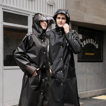 깡냉이삼춘 코트형우비 남녀공용 커플 비옷 고급EVA 방수 빠른배송