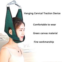 매달린 자궁 경부 부드러운 목 스트레칭 벨트 통증 완화 금속 브래킷 척추지압 교정 견인 쿠션 장치 개