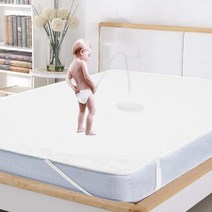 3단매트리스 바닥토퍼 접이식 싱글 침대 새로운 4 코너 텐돈 테리 천으로 방수 침대 커버 매트리스 보호대