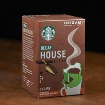 일본 Starbucks 스타벅스 오리가미 드립 커피 디카페인 하우스 6개입 2팩