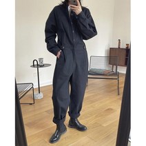 점프수트 멜빵바지 여자 작업복 스즈끼복 빅사이즈 오버롤 와이드 점프 슈트 JS19