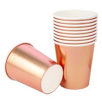 메탈릭 파티컵 8온스 10입 [로즈골드], 10개입, 1개