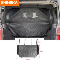 지프 wrangler jk jl 2007-2018 car trunk pet isolation net storage bag for jeep wrangler 액세서리 샤인카 stowi, 격리 그물