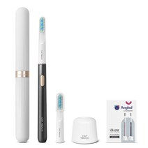 앙칼 음파전동칫솔 + 추가 칫솔모 2P, [Couple] 1+1 로즈골드