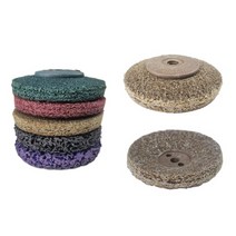 4인치 베벨디스크 bevel disc 녹제거 그라인더날 유츠, 파랑