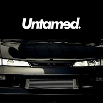 Untamed 튜닝문구스티커 데칼 라인스티커 차량용 인테리어 앞유리스티커, 실버(그레이), M, 타입4