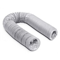 2-8M 호일 덕트 피팅 주방 유연한 배기 인라인 팬 에어컨 콘센트, 05 Diameter 125mm_04 length 8M