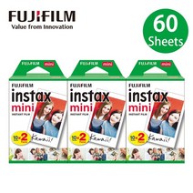 새로운 10-100 매 Fujifilm Instax Mini Film White Edge Photo Paper For LiPlay 11 9 8 40 70 90 LINK 인스턴트 카, [05] 60 sheets
