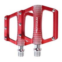 9/16 quot접이식 산악 도로 자전거 페달 플랫, 7.8x7.1cm, 알루미늄 합금, 레드