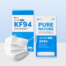퓨어네이처 [퓨어네이처]국산 덴탈형 KF94 마스크 30매입 대형 흰색 개별포장, 상세페이지참조, 화이트/대형