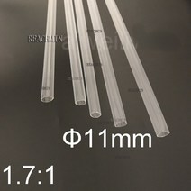 열수축튜브 11mm 직경 PTFE 열 수축 세미 통 1.7 F4 PFA 튜브 폴리테트라 플루오로에틸렌 FEP 뜨거운 장, 한개옵션0