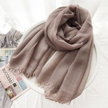 울 실크 스카프 깅엄 체크 머플러 여성 추동 유럽역 숙녀 머플러