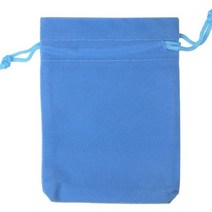 컬러풀 벨벳 파우치 주얼리 포장 디스플레이 끈 7x9cm 9x12cm 선물 가방 10 개 묶음, Sky blue