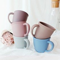 국산 실리콘 컵, 1.파스텔 실리콘 머그컵 (그레이)
