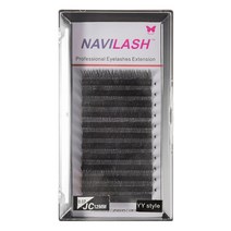 미성메탈 인조속눈썹 Y래쉬 JC컬 12MM (굵기 0.07), 1박스