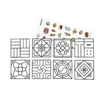 가랜드 diy 만들기 한국 전통 무늬 단청 페브릭 세트 어린이 패브릭 공예 재료, 가랜드:단청 ＋ 사은품 증정