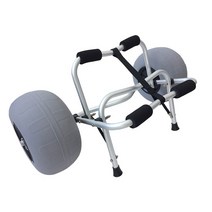 피싱카약 보트 카약카누 frp보트 선외기 팽창식 와이드 휠 카누 카트 캐리어 소형 낚시 수송 마운트 서, 라이트 그레이