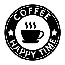 오피스왕국 커피 커피잔 coffee7 그래픽 스티커, 블랙