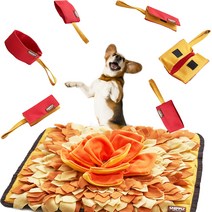 스니피즈 가을낙엽 강아지 노즈워크 담요   간식 퍼즐 6종 장난감 세트 오래노는 특 대형 스너플 매트