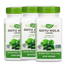 네이처스웨이 고투콜라 허브 475MG Vegan Capsules 180정 3개