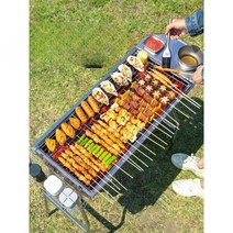 양꼬치구이기계 꼬치구이불판 접이식 그릴, 1.중형 (48x33x57)- 5종 세트