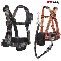 케이투 K2 안전벨트 상체식 싱글 KB-9101 KB-9102, 9102 오렌지 L