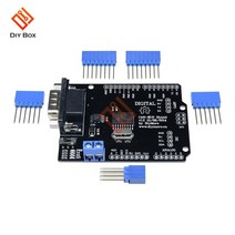 아두이노용 CAN 버스 실드 컨트롤러 SPI 9 핀 표준 서브 D 확장 보드 모듈 DC 5-12V 고속 MCP2515 EF02037