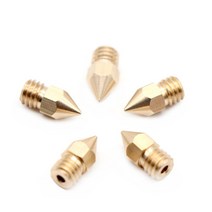 5Pcs 3D 프린터 황동 구리 노즐 혼합 크기 0.2/0.3/0.4/0.5/0.6 압출기 프린트 헤드 1.75MM MK8 Makerbot, 02 0.3-1.75mm