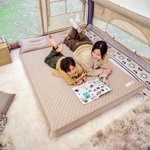 로아이엘 캠핑매트 매트리스 야외 캠핑 바닥 텐트 추위 방지, (프루츠 그린) 3cm 더블(자동 팽창)