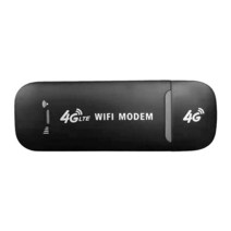 4G LTE 무선 USB 동글 모바일 광대역 150Mbps 모뎀 스틱 4G Sim 카드 라우터 홈 오피스 와이파이 어댑터, [03] black