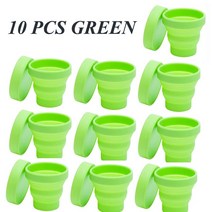 책 소독기 다용도 살균기 도매 링크 10PCS Foldable Collapsible 멸균 실리콘 컵 여성 위생 레이디 살균기, 03 GREEN