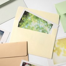파스텔 청첩장 / 엽서봉투 100장입, 크림