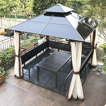 가든가제보 카페 행사 캐노피 테라스 그늘막, 2.6x2.6m기둥파빌리온
