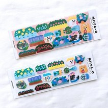 기타 바보사랑[미야문구샵]미야오 정원 씰스티커