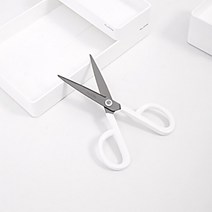 누사인 ABS 사무용 가위 NS053, 퓨어화이트, 4개입