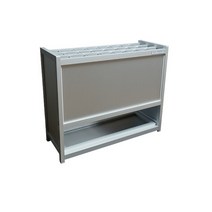 우산보관함 24구 (월넛/실버) 국내산(노아) 우산꽂이 우산보관대, 월넛