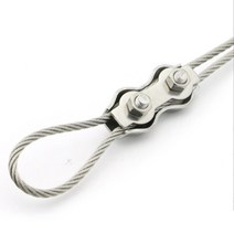 M3 스테인리스 스틸 볼트 듀플렉스 클립 와이어 로프 회전 클램프 헤비 듀티 더블 그립 패스너 하드웨어 12 개