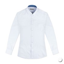 제이제이옴므 블루배색 화이트 드레스셔츠 J221RF1SH166