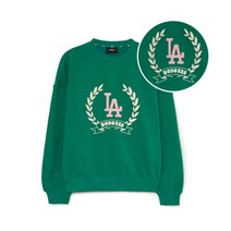 MLB 엠엘비 여성 클래식 스포츠 빅로고 오버핏 맨투맨 LA L.Green 3FMTG0134-07GNL