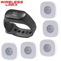 밴드 챠임 손목 창업 테이블 초인종 비상 순번 카페 숍 호출 무선 차임 바 커피 기 벨 식당 방수 선물 식물 웨이터 시계 호출기 레스토랑 대기 병원, 05=1Button_미국