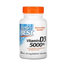 닥터스베스트 비타민 D3 125mcg(5000 IU) 소프트젤 360정