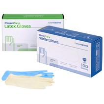 크린케어 식품용 라텍스 글러브 라텍스 장갑 식품용 장갑 다목적 장갑(1PK) (100PCS), 식품용 라텍스글러브 M