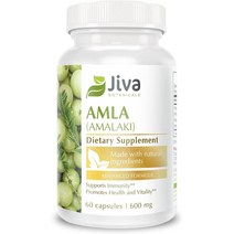 지바 보태니컬 암라 아말라키 600mg 60정 인도 구즈베리 Jiva Botanicals Amla Powder Capsules