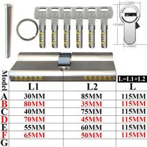전동 실린더 전기 파워 삼면 포장기 에어 도어 공압 유럽 표준 잠금 엔트리, 115MM+C