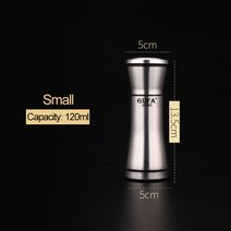 소금과 후추 곡물 밀 셰이커 스테인레스 스틸 금속 식품 분쇄기 Pulverizer 양념 항아리 조미료 컨테이너 주방 도구, 하나