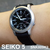 [정품]당일발송 SEIKO 5 SNK809K2 세이코시계 오토매틱 나토밴드시계 남성손목시계 정장시계 스포츠시계 시계선물