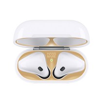 한스마레 에어팟 철가루 방지 스티커 4color, 실버