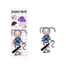 [해해달달] Purple devil 리무버블 스티커